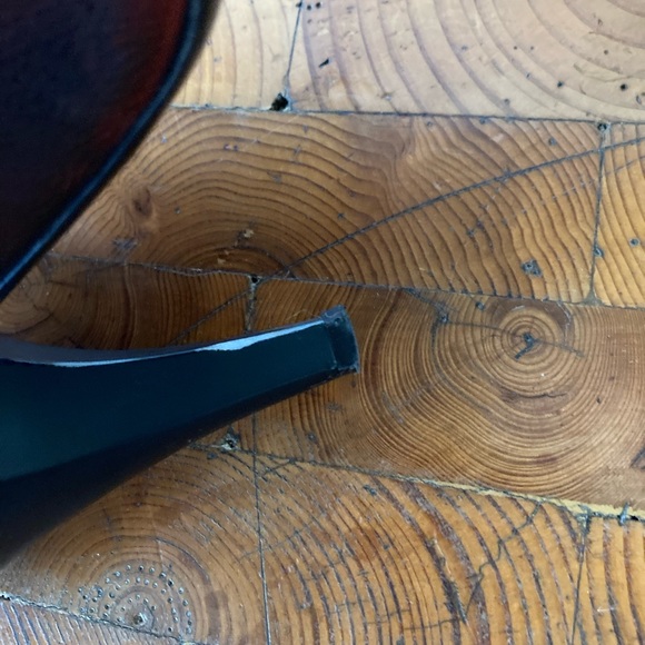 Marc Jacobs Red Leather Open Toe Pumps 38/8 - Picture 6 of 11